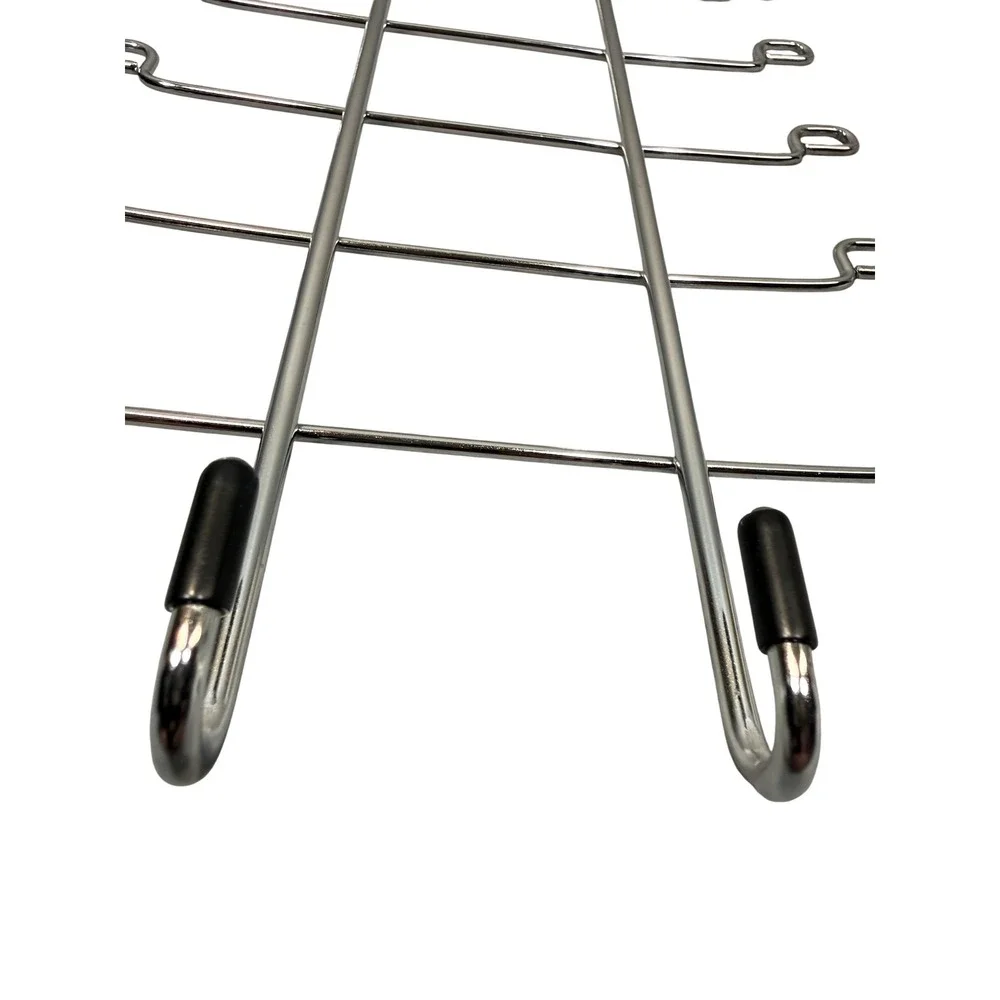Accessory Hanger Silver Multi Tier Chrome Belt Tie Rack Scarf Bag Holder Closet